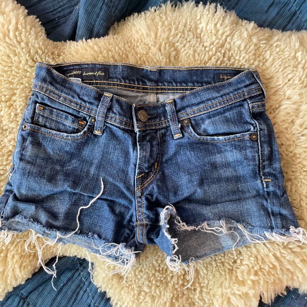 Citizens of humanity low rise denim cutoffs